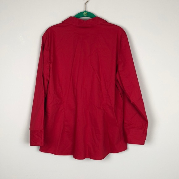 LEE Rider Easy To Care RED button down shirt-Sz L - Picture 5 of 6